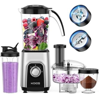 Proaustin Blender/Food Processor Combo Max 1000W, 4 in 1 34oz Pitcher, 22oz Blending Cup, Meat Grinder & Vegetable Chopper, Spice Grinder,BPA Free -All-in-One Kitchen System, Dishwasher Safe Proaustin Blender/Food Processor Combo Max 1000W, 4 in 1 34oz Pitcher, 22oz Blending Cup, Meat Grinder & Vegetable Chopper, Spice Grinder,BPA Free -All-in-One Kitchen System, Dishwasher Safe