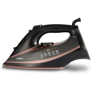 Tower T22013 CeraGlide Steam Iron, Ceramic Sole Plate, 3100 W, Rose Gold and Black Tower T22013 CeraGlide Steam Iron, Ceramic Sole Plate, 3100 W, Rose Gold and Black