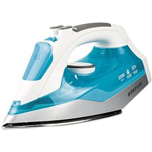 Status 2200W Ontario Steam Iron, Ceramic Soleplate Clothes Iron, Variable Continuous and Burst Steam, White Aqua, (ONTARIOIRON1PKB4) Status 2200W Ontario Steam Iron, Ceramic Soleplate Clothes Iron, Variable Continuous and Burst Steam, White Aqua, (ONTARIOIRON1PKB4)