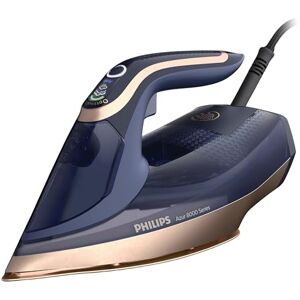Philips Azur 8000 Steam Iron, 3000W Power, Turbo Boost Steam 260g, 85g/min Continuous Steam, Intelligent Steam Sensor, 350ml Tank, Auto Shut-Off, Vertical Steam Shots, Dark Blue (DST8050/26) Philips Azur 8000 Steam Iron, 3000W Power, Turbo Boost Steam 260g, 85g/min Continuous Steam, Intelligent Steam Sensor, 350ml Tank, Auto Shut-Off, Vertical Steam Shots, Dark Blue (DST8050/26)