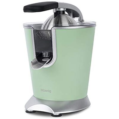 H.Koenig Citrus Press Professional Lever Stainless Steel Pastel Green AGR88 BPA-Free, Orange Juice, Lemon, Grapefruit, Fast, Automatic, Quiet, Powerful 160W, Anti-Drip, Machine Washable H.Koenig Citrus Press Professional Lever Stainless Steel Pastel Green AGR88 BPA-Free, Orange Juice, Lemon, Grapefruit, Fast, Automatic, Quiet, Powerful 160W, Anti-Drip, Machine Washable