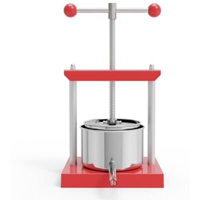 SQUEEZE master Fruit Cheese Press, Manual Juicer for Soft Fruit,Grape, Vegetables, Homemade Juice, Cheese,Tincture Herb,Olive Oil,honey Making (Stainless Steel, 2L) SQUEEZE master Fruit Cheese Press, Manual Juicer for Soft Fruit,Grape, Vegetables, Homemade Juice, Cheese,Tincture Herb,Olive Oil,honey Making (Stainless Steel, 2L)