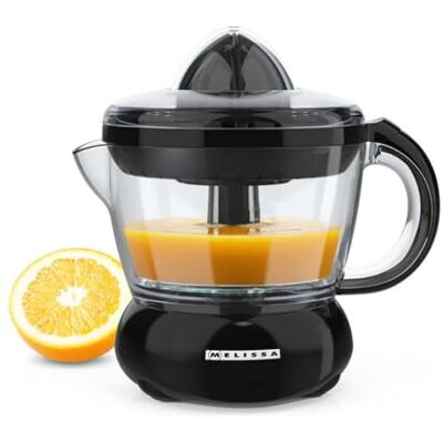Melissa Citrus Press 40W 0.7L, with Two Cones, Two-Direction Twist, Dust Lid Black Melissa Citrus Press 40W 0.7L, with Two Cones, Two-Direction Twist, Dust Lid Black