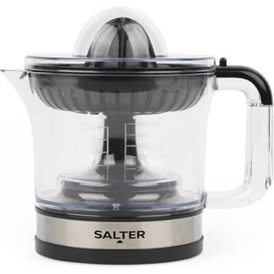 Salter Electric Fruit Juicer – Fresh Citrus Juice Extractor, For Orange & Lemon, 600ml Measuring Jug, BPA Free, Includes 2 Juicing Cones, Smooth or Bits, Adjustable Filter & Pulp Control Salter Electric Fruit Juicer – Fresh Citrus Juice Extractor, For Orange & Lemon, 600ml Measuring Jug, BPA Free, Includes 2 Juicing Cones, Smooth or Bits, Adjustable Filter & Pulp Control