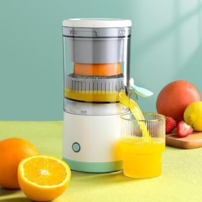 KkAscX Electric Juicer Rechargeable,Portable Kitchen Gadget for making Orange Juice,Squeezing Oranges,Lemons,Kiwi Fruit,Grapefruits,and Citrus Juices.Comes with USB charging and a Cleaning Brush(Green) KkAscX Electric Juicer Rechargeable,Portable Kitchen Gadget for making Orange Juice,Squeezing Oranges,Lemons,Kiwi Fruit,Grapefruits,and Citrus Juices.Comes with USB charging and a Cleaning Brush(Green)