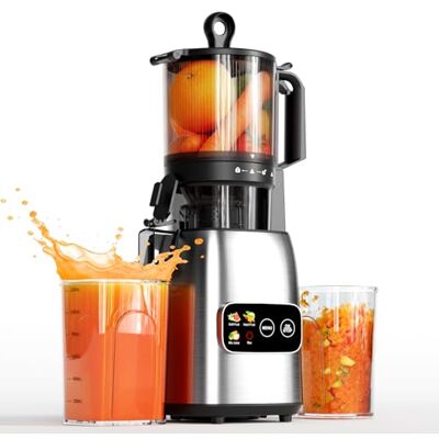 Kismile Cold Press Juicer with Modern Touchscreen, 13,5cm XL Feed, 300W Easy-Clean, BPA Free, High-Yield Slow Juicer for Whole Fruits and Vegetables Kismile Cold Press Juicer with Modern Touchscreen, 13,5cm XL Feed, 300W Easy-Clean, BPA Free, High-Yield Slow Juicer for Whole Fruits and Vegetables