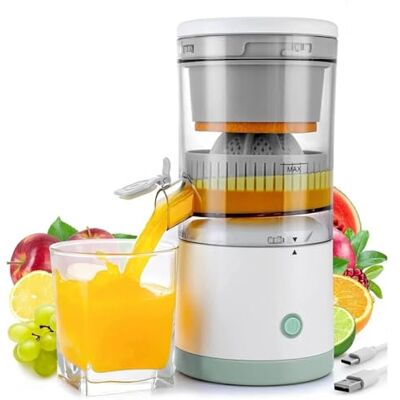 SterlingEdge Electric Citrus Juicer Fruit Orange Juice Machines Portable Rechargeable Lemon Squeezers with USB Cable Grapefruit, Oranges Lemon Efficient Juicing Machine for Fresh & Healthy Juices 45w SterlingEdge Electric Citrus Juicer Fruit Orange Juice Machines Portable Rechargeable Lemon Squeezers with USB Cable Grapefruit, Oranges Lemon Efficient Juicing Machine for Fresh & Healthy Juices 45w