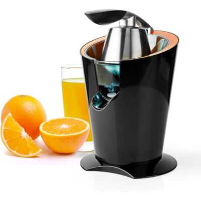 NEDIS Electric Citrus Press, With Powerful 160W Motor & Anti-Drip Spout, Make Fresh-Squeezed Orange Juice Fast & Easy, 2 Cone Sizes, Dishwasher-Safe Parts Black NEDIS Electric Citrus Press, With Powerful 160W Motor & Anti-Drip Spout, Make Fresh-Squeezed Orange Juice Fast & Easy, 2 Cone Sizes, Dishwasher-Safe Parts Black