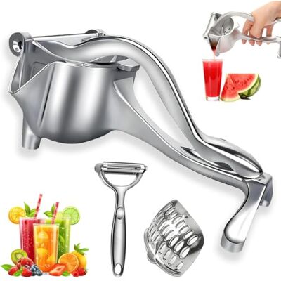 NNBWLMAEE Hand Juicer Squeezer- Aluminum Manual Press Juice, Hand Held Juicer Squeezer Press with Seed Filter, Fresh Fruit Juice Extractor Machine for Efficient Juice Extraction,Easy Squeeze,Quick Clean (1PC) NNBWLMAEE Hand Juicer Squeezer- Aluminum Manual Press Juice, Hand Held Juicer Squeezer Press with Seed Filter, Fresh Fruit Juice Extractor Machine for Efficient Juice Extraction,Easy Squeeze,Quick Clean (1PC)