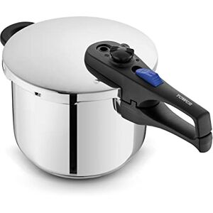 Tower T920004S6L Express Pressure Cooker, Bakelite Handle with Secure Locking Lid System, Visual Pressure Indicator, 6L, Stainless Steel Tower T920004S6L Express Pressure Cooker, Bakelite Handle with Secure Locking Lid System, Visual Pressure Indicator, 6L, Stainless Steel