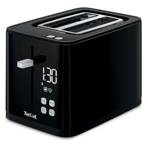 Tefal Smart 'N' Light 2 Slice Digital Toaster TT640840, Black Tefal Smart 'N' Light 2 Slice Digital Toaster TT640840, Black