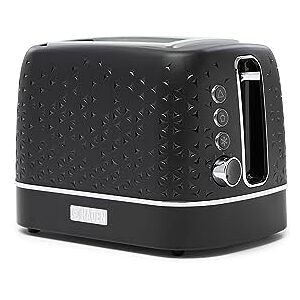 HADEN Starbeck Black Toaster 2 Slice Dual Controls Variable Browning Controls Easy To Clean 1040W Removable Crumb Tray Wide Slots Compact 2 Slice Toaster HADEN Starbeck Black Toaster 2 Slice Dual Controls Variable Browning Controls Easy To Clean 1040W Removable Crumb Tray Wide Slots Compact 2 Slice Toaster