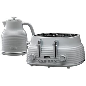 Daewoo Sienna Kettle and Toaster Set, 1.7L 3KW Rapid Boil Kettle & 4 Slice Wide Slot Toaster, Defrost, Reheat, Browning Control, Stylish Grey Breakfast Bundle Daewoo Sienna Kettle and Toaster Set, 1.7L 3KW Rapid Boil Kettle & 4 Slice Wide Slot Toaster, Defrost, Reheat, Browning Control, Stylish Grey Breakfast Bundle