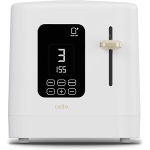 Cello White Digital Toaster - 2 Slice Touch & Timer Cello White Digital Toaster - 2 Slice Touch & Timer