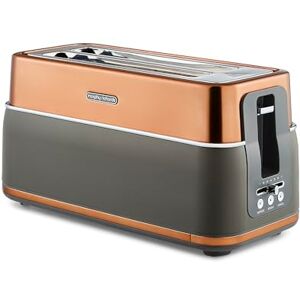 Morphy Richards Signature Opulent 4 Slice Toaster, 2 Slots, Browning Controls, Variable Width Slots, Removable Crumb Tray, Non Slip, 1800W, Copper, 245742 Morphy Richards Signature Opulent 4 Slice Toaster, 2 Slots, Browning Controls, Variable Width Slots, Removable Crumb Tray, Non Slip, 1800W, Copper, 245742