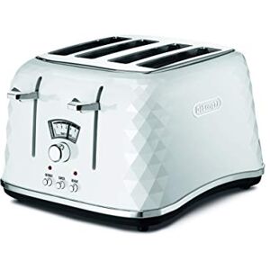 DeLonghi Brillante CTJ4003W 4-Slice Toaster White DeLonghi Brillante CTJ4003W 4-Slice Toaster White