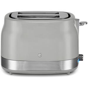 Swan ST19028GRY Retro 2 Slice Toaster with 6 Browning Levels for Toast, Bagels, Breakfast Muffins, Defrost/Reheat/Cancel, Hidden Cord Storage, Non-Slip Feet, 930W, Grey Swan ST19028GRY Retro 2 Slice Toaster with 6 Browning Levels for Toast, Bagels, Breakfast Muffins, Defrost/Reheat/Cancel, Hidden Cord Storage, Non-Slip Feet, 930W, Grey