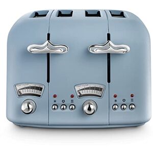 DeLonghi Argento Flora CT04.AZ 4 Slice Toaster Agave Blue DeLonghi Argento Flora CT04.AZ 4 Slice Toaster Agave Blue