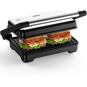 YASHE Sandwich Toaster, 1500W Panini Press Grill, XXL Non Stick Plates,Automatic Temperature, Indicator Lights, 2 Slice YASHE Sandwich Toaster, 1500W Panini Press Grill, XXL Non Stick Plates,Automatic Temperature, Indicator Lights, 2 Slice