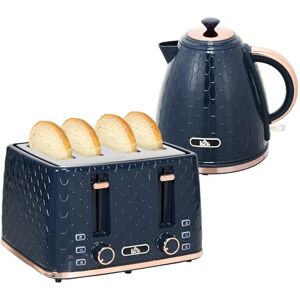 HOMCOM Kettle and Toaster Set, 1.7L 3000W Fast Boil Jug Kettle with Auto Shut Off, 4 Slice Toaster with 7 Level Browning Controls & Crumb Tray, UK Otter Thermostat, Blue HOMCOM Kettle and Toaster Set, 1.7L 3000W Fast Boil Jug Kettle with Auto Shut Off, 4 Slice Toaster with 7 Level Browning Controls & Crumb Tray, UK Otter Thermostat, Blue