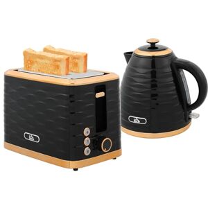 HOMCOM Kettle and Toaster Sets, 3000W 1.7L Rapid Boil Kettle & 2 Slice Toaster with 7 Browning Controls, Defrost, Reheat and Crumb Tray, UK Otter Thermostat, Black HOMCOM Kettle and Toaster Sets, 3000W 1.7L Rapid Boil Kettle & 2 Slice Toaster with 7 Browning Controls, Defrost, Reheat and Crumb Tray, UK Otter Thermostat, Black
