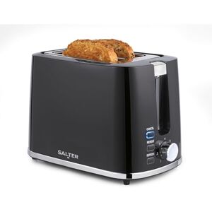 Salter Deco 2-Slice Toaster – Wide Slots, Extra Thick Bread, 7 Browning Levels, Removable Crumb Tray, Defrost, Reheat & Cancel, Bagel Toaster, Toast, Crumpets, Self-Centring, 900 W, Black Salter Deco 2-Slice Toaster – Wide Slots, Extra Thick Bread, 7 Browning Levels, Removable Crumb Tray, Defrost, Reheat & Cancel, Bagel Toaster, Toast, Crumpets, Self-Centring, 900 W, Black