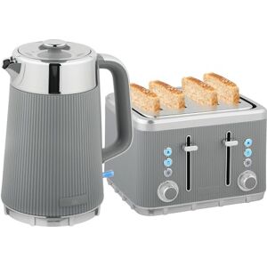 HOMCOM Electric Stainless Steel Kettle and Toaster Set, 3000W 1.7L UK Strix Thermostat Fast Boil Kettle w/Limescale Filter, Cool Touch Body, 4 Slice Toaster with 7 Browning Levels, Crumb Tray, Taupe HOMCOM Electric Stainless Steel Kettle and Toaster Set, 3000W 1.7L UK Strix Thermostat Fast Boil Kettle w/Limescale Filter, Cool Touch Body, 4 Slice Toaster with 7 Browning Levels, Crumb Tray, Taupe