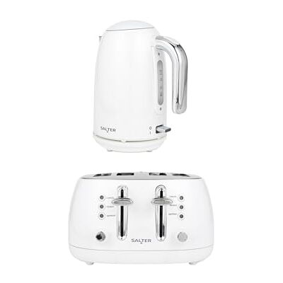 Salter - Boston Kettle & Toaster - Ice White - 1.7L - kettle set Salter - Boston Kettle & Toaster - Ice White - 1.7L - kettle set