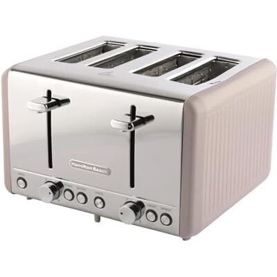 Hamilton Beach - HBT018C - 4 Slice - Cappuccino - Toaster Hamilton Beach - HBT018C - 4 Slice - Cappuccino - Toaster