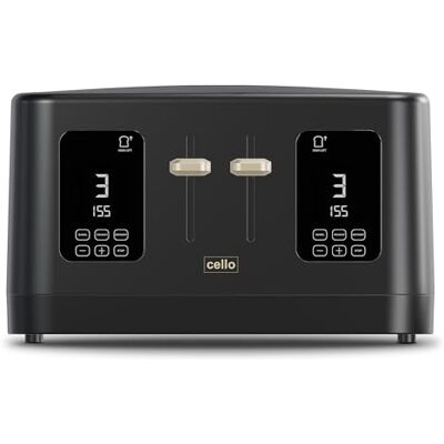 Cello Digital 4 Slice Toaster - Wide Slot, 7 Browning Levels, Auto Stop Cello Digital 4 Slice Toaster - Wide Slot, 7 Browning Levels, Auto Stop