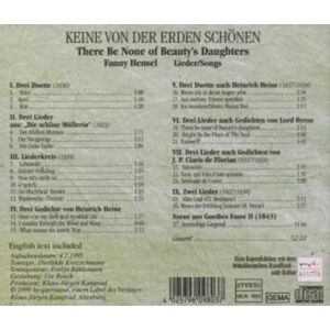 Keine von der Erden Schonen/Lieder von Fanny Hense Keine von der Erden Schonen/Lieder von Fanny Hense