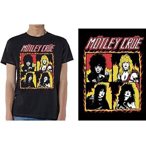 T-Shirt # S Unisex Black # Shout at the Devil Flames T-Shirt # S Unisex Black # Shout at the Devil Flames