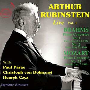 Arthur Rubinstein Live, Vol.1: Brahms, Mozart, Chopin Arthur Rubinstein Live, Vol.1: Brahms, Mozart, Chopin