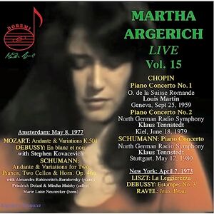 Martha Argerich Live, Vol. 15: Chopin, Schumann, Amsterdam Recital 1977, New York Recital 1973 Martha Argerich Live, Vol. 15: Chopin, Schumann, Amsterdam Recital 1977, New York Recital 1973