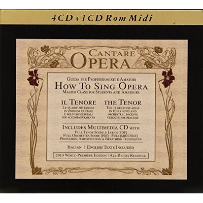 How to Sing Opera Master Class for Students and Amateurs The Tenor (5CD) How to Sing Opera Master Class for Students and Amateurs The Tenor (5CD)