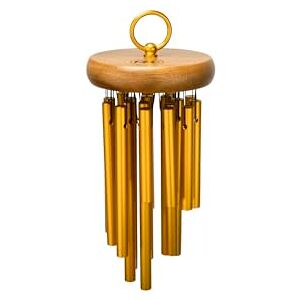 Meinl Percussion Hand Held Chimes Medium-Large Musical Instrument with 18 Sound Bars Hand-Played With Holding Ring Aluminum, Gold (CH-H18) Meinl Percussion Hand Held Chimes Medium-Large Musical Instrument with 18 Sound Bars Hand-Played With Holding Ring Aluminum, Gold (CH-H18)
