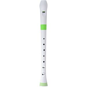 Nuvo Descant Recorder with Baroque Fingering, White/Green Nuvo Descant Recorder with Baroque Fingering, White/Green