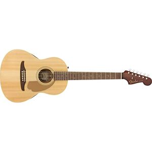 Fender Sonoran Mini Acoustic Guitar, Spruce or Mahogany Top, 24.1 Inch Scale, Strat Headstock, Scalloped Bracing, Gig Bag Included, Natural Fender Sonoran Mini Acoustic Guitar, Spruce or Mahogany Top, 24.1 Inch Scale, Strat Headstock, Scalloped Bracing, Gig Bag Included, Natural