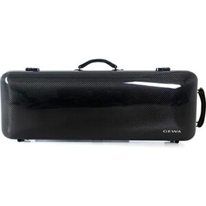Gewa Double Case for 1 Violin and 1 Viola IDEA 3.2, Black/Black Carbon, with Additional Side Handle, Made in Germany Gewa Double Case for 1 Violin and 1 Viola IDEA 3.2, Black/Black Carbon, with Additional Side Handle, Made in Germany