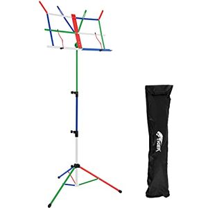 Tiger MUS56-CL Easy Folding and Portable Sheet Music Stand with Bag Included – Multicoloured Tiger MUS56-CL Easy Folding and Portable Sheet Music Stand with Bag Included – Multicoloured