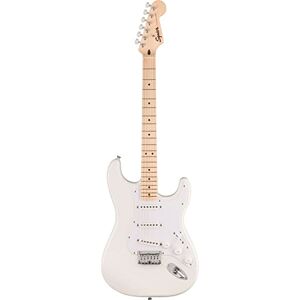 Fender Squier by Sonic Stratocaster HT Electric Guitar, Maple Fingerboard, White Pickguard, Arctic White, Comes with Free Virtual Lessons Fender Squier by Sonic Stratocaster HT Electric Guitar, Maple Fingerboard, White Pickguard, Arctic White, Comes with Free Virtual Lessons