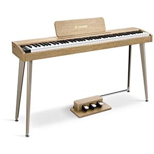 Donner DDP-60 88 Key Digital Piano for Beginner, Electric Keyboard with Velocity-Sensitive Keys, 128 Voices, 83 Rhythms, 8 Reverb Effects, 5 Strength Curves, Auto Chord Donner DDP-60 88 Key Digital Piano for Beginner, Electric Keyboard with Velocity-Sensitive Keys, 128 Voices, 83 Rhythms, 8 Reverb Effects, 5 Strength Curves, Auto Chord