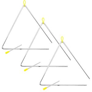Tiger TRI28-3-MT 12" Samba Triangle Instruments Heavy-duty Steel Triangles with Metal Strikers Ideal for School, Band or Home Use Pack of 3 Tiger TRI28-3-MT 12" Samba Triangle Instruments Heavy-duty Steel Triangles with Metal Strikers Ideal for School, Band or Home Use Pack of 3