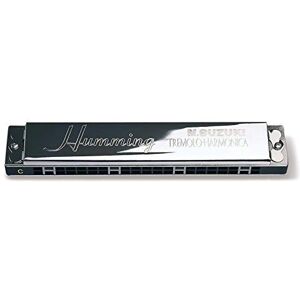 Suzuki 21-hole Tremolo Harmonica Humming SU-21HM key of C# Silver Suzuki 21-hole Tremolo Harmonica Humming SU-21HM key of C# Silver