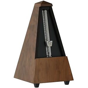 Wittner Metronome Taktell Pyramid Shape System Maelzel Series 810 Solid wood casing With bell Matte walnut Mechanically wound No batteries required Made in Germany Wittner Metronome Taktell Pyramid Shape System Maelzel Series 810 Solid wood casing With bell Matte walnut Mechanically wound No batteries required Made in Germany