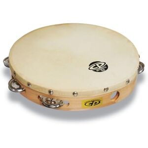 Latin Percussion LP CP Wood Tambourin Holz 10" einreihig mit Fell CP379 Latin Percussion LP CP Wood Tambourin Holz 10" einreihig mit Fell CP379