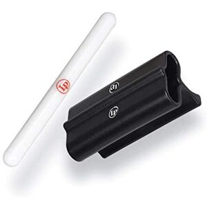 Latin Percussion LP Jam Block Hand Held, Clave Sound, Jenigor Kunststoff, schwarz/weiß, inkl. Striker, LP560 Latin Percussion LP Jam Block Hand Held, Clave Sound, Jenigor Kunststoff, schwarz/weiß, inkl. Striker, LP560