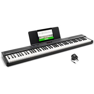 Alesis 88 Key Keyboard Piano with 480 Sounds, Speakers, USB MIDI, Sheet Music Tablet Rest, Power Adapter and Piano Lessons for Beginners Alesis 88 Key Keyboard Piano with 480 Sounds, Speakers, USB MIDI, Sheet Music Tablet Rest, Power Adapter and Piano Lessons for Beginners