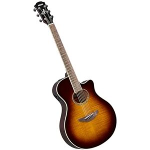 Yamaha APX600FM Electro-Acoustic Guitar – Flame Maple Top, Slim Thinline Body, 25” Scale, System65 Pickup, EQ, Built-In Tuner – Tobacco Brown Sunburst Yamaha APX600FM Electro-Acoustic Guitar – Flame Maple Top, Slim Thinline Body, 25” Scale, System65 Pickup, EQ, Built-In Tuner – Tobacco Brown Sunburst
