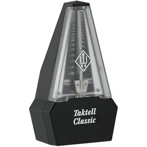 Wittner Metronome Taktell Classic Series 829 Plastic casing Without bell Black/silver coloured Mechanically wound No batteries required Made in Germany Wittner Metronome Taktell Classic Series 829 Plastic casing Without bell Black/silver coloured Mechanically wound No batteries required Made in Germany
